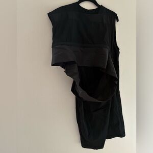 Rick Owens Sphinx peep hole Black Sleeveless Shirt 2015